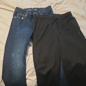 Old Navy Kids Jeans and Black Joggers
